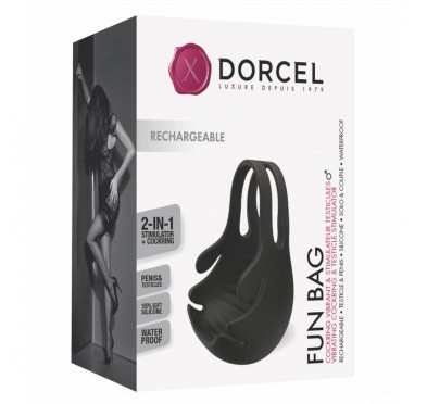 Wibrująca nakładka na jądra dorcel fun bag 9 tryb